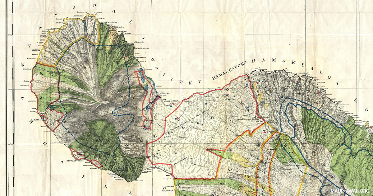 map of lahaina and kaanapali