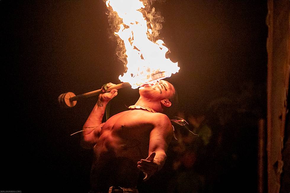 Royal Lahaina Luau Fire Breath
